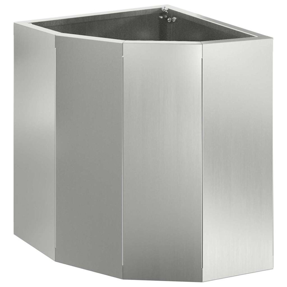 Produktbild för Hörnställning Silver 30 x 30 x 35 cm Galvaniserat stål