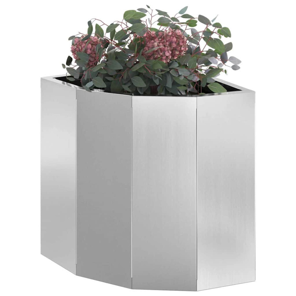 Produktbild för Hörnställning Silver 30 x 30 x 35 cm Galvaniserat stål