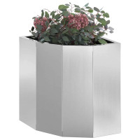 Produktbild för Hörnställning Silver 30 x 30 x 35 cm Galvaniserat stål