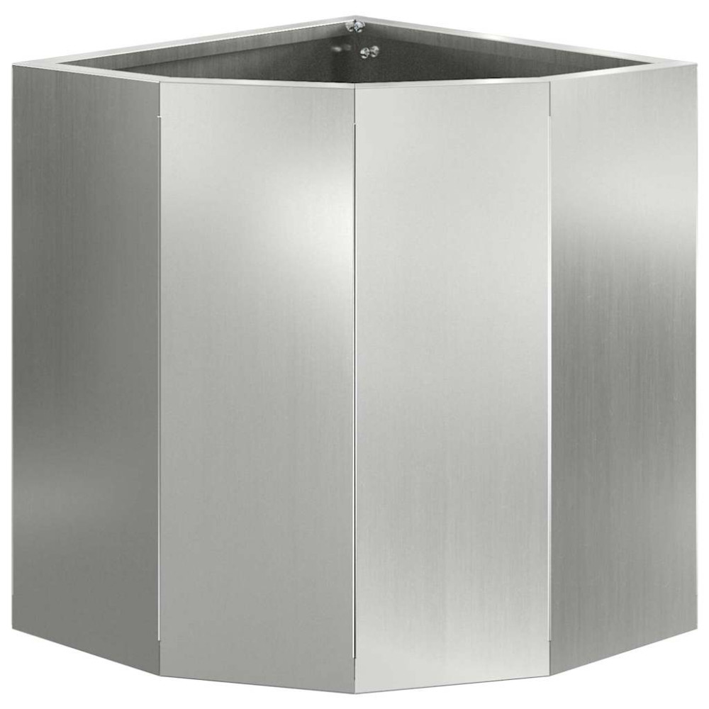 Produktbild för Hörnställning Silver 30 x 30 x 35 cm Galvaniserat stål