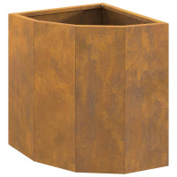 Produktbild för Hörnställning Rostig 30 x 30 x 35 cm cortenstål
