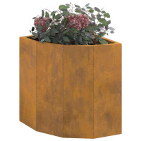 Produktbild för Hörnställning Rostig 30 x 30 x 35 cm cortenstål