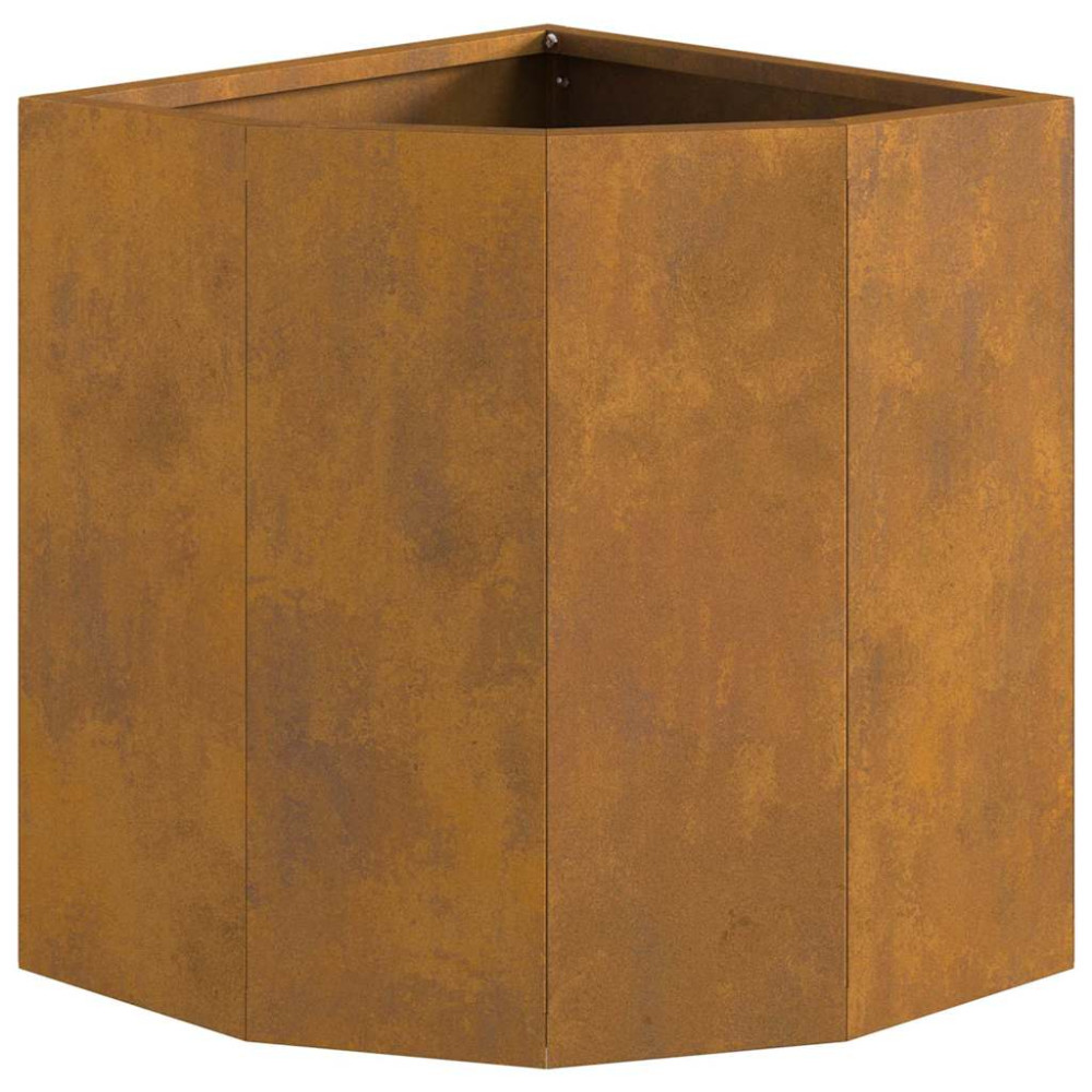 Produktbild för Hörnställning Rostig 30 x 30 x 35 cm cortenstål