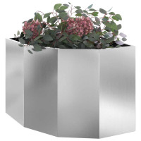 Produktbild för Hörnställning Silver 60 x 60 x 50 cm Galvaniserat stål