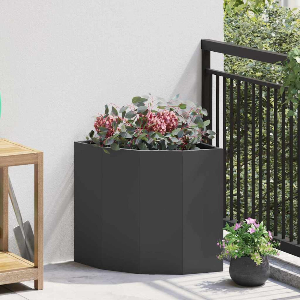 Produktbild för Hörnställning Svart 45 x 45 x 50 cm Stål