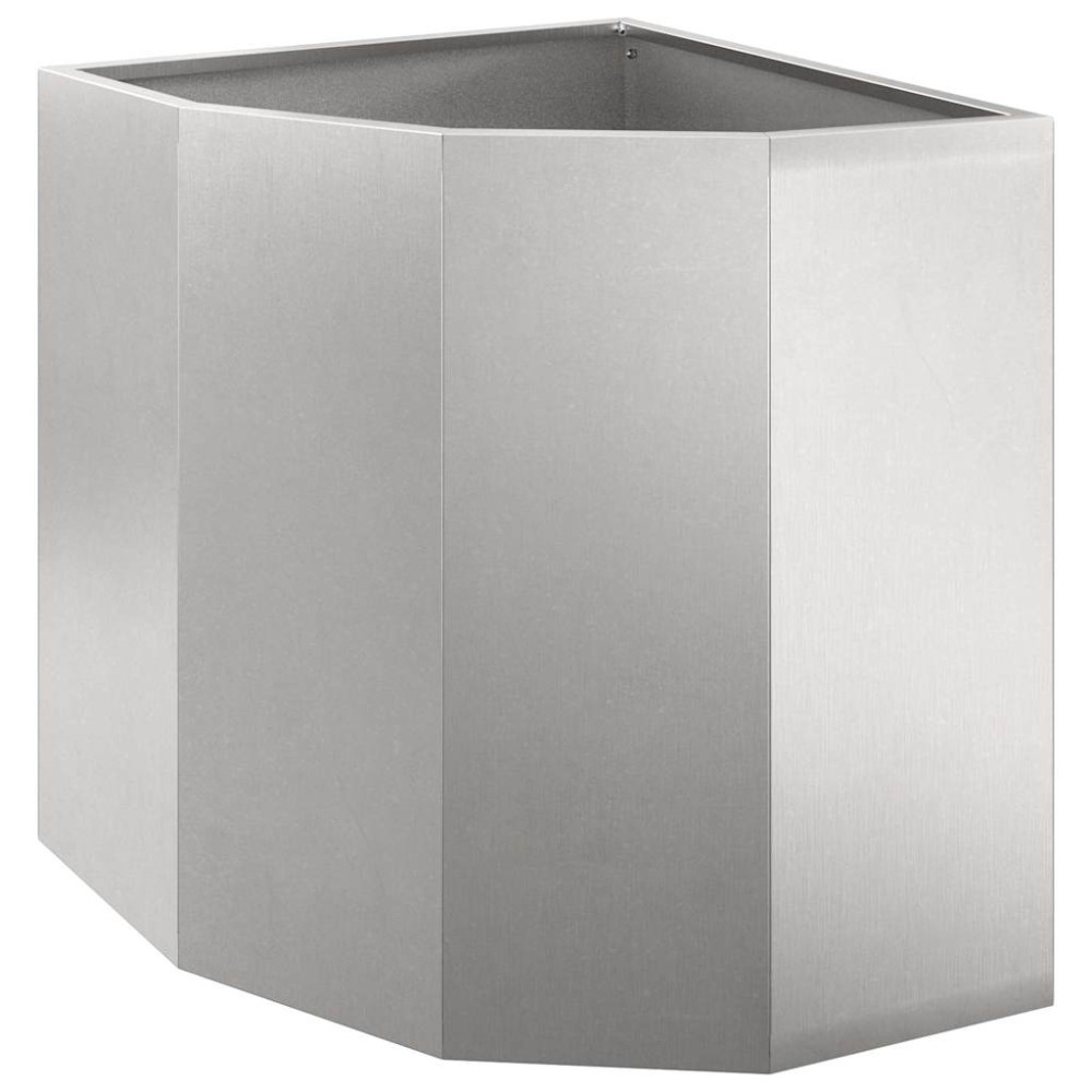 Produktbild för Hörnställning Silver 45 x 45 x 50 cm Rostfritt stål