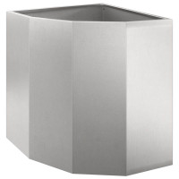Produktbild för Hörnställning Silver 45 x 45 x 50 cm Rostfritt stål