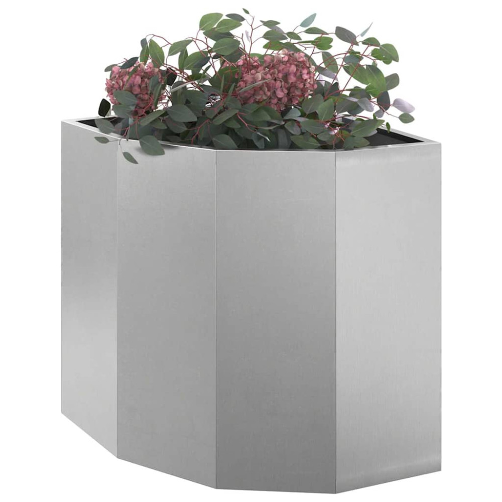 Produktbild för Hörnställning Silver 45 x 45 x 50 cm Rostfritt stål