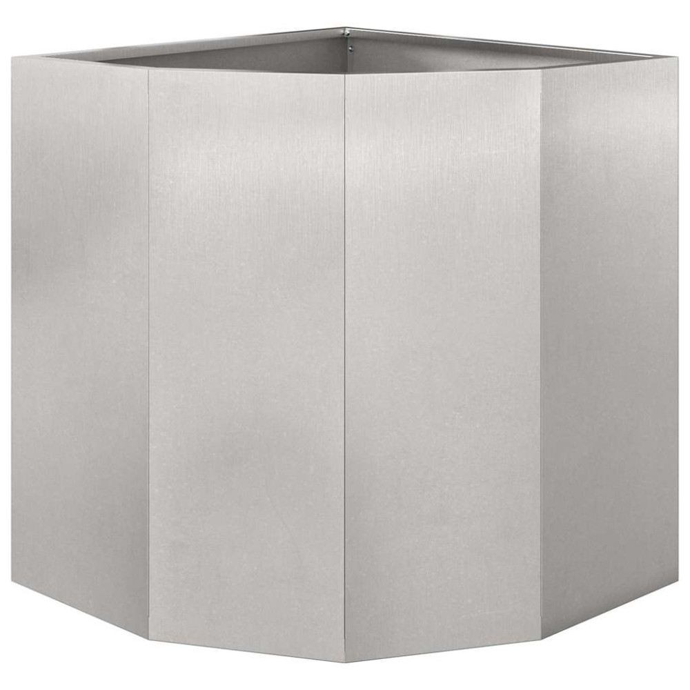 Produktbild för Hörnställning Silver 45 x 45 x 50 cm Rostfritt stål