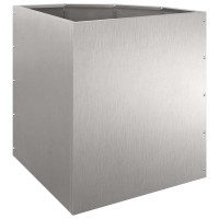 Produktbild för Hörnställning Silver 45 x 45 x 50 cm Rostfritt stål