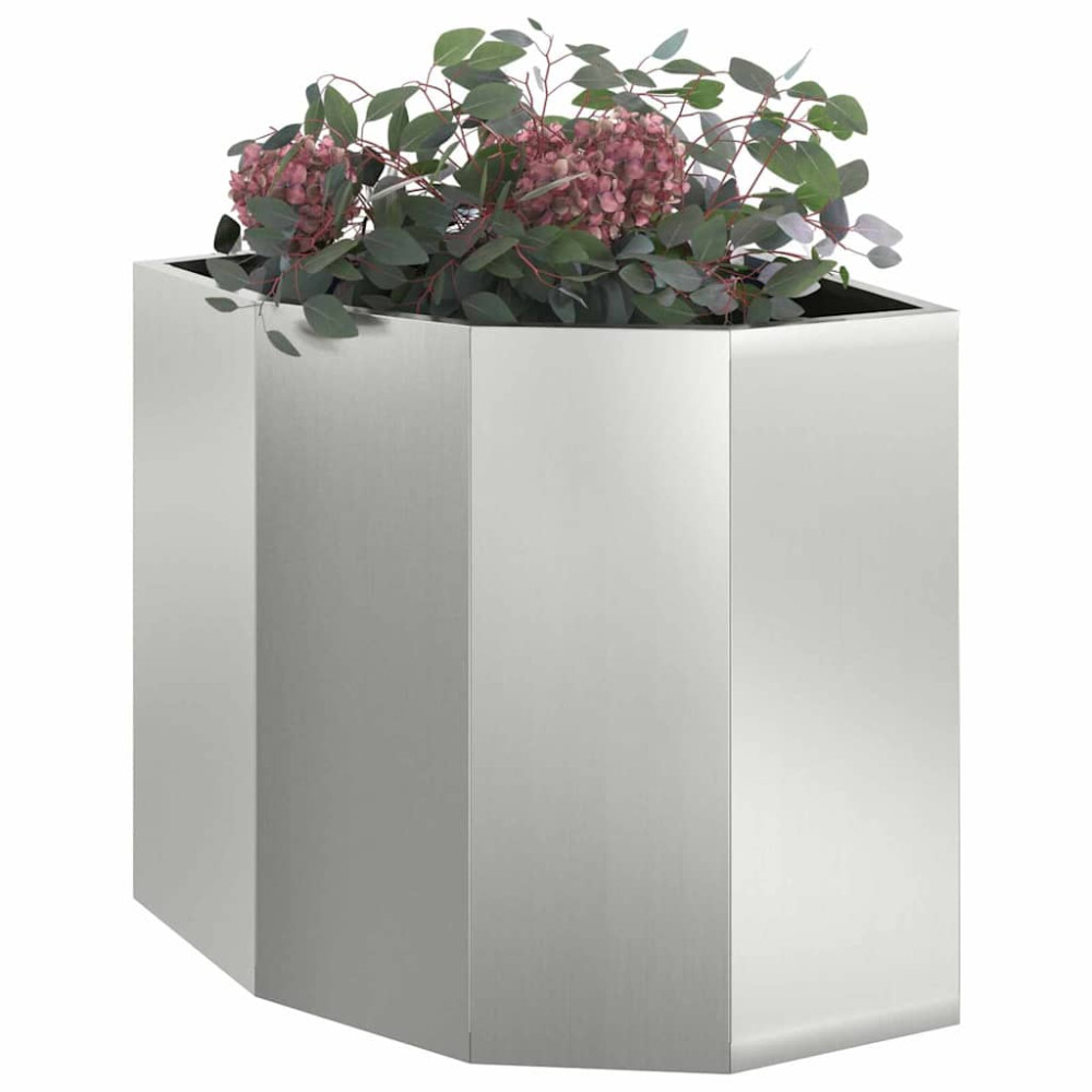 Produktbild för Hörnställning Silver 45 x 45 x 50 cm Galvaniserat stål