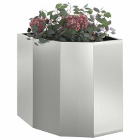 Produktbild för Hörnställning Silver 45 x 45 x 50 cm Galvaniserat stål