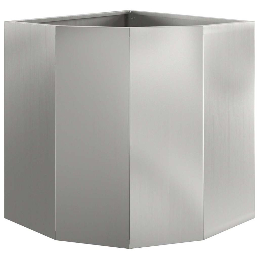Produktbild för Hörnställning Silver 45 x 45 x 50 cm Galvaniserat stål