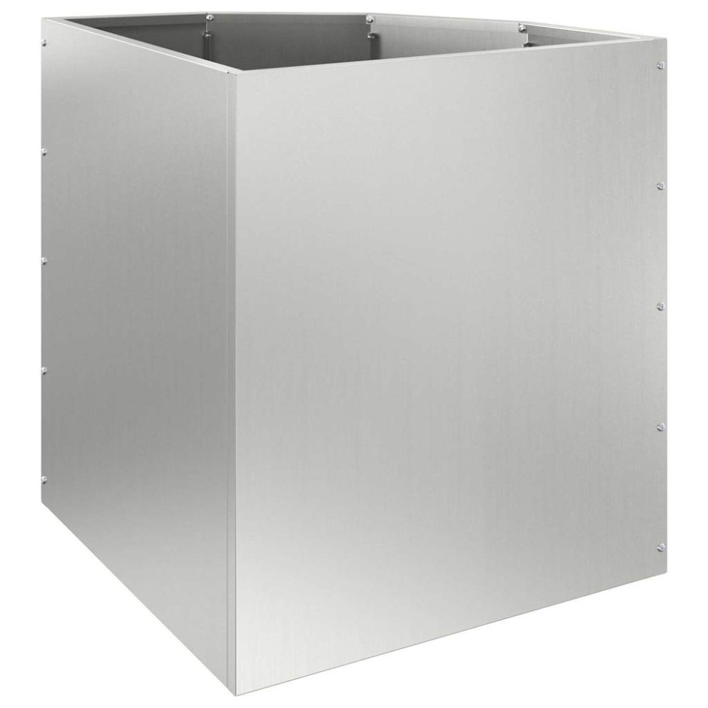Produktbild för Hörnställning Silver 45 x 45 x 50 cm Galvaniserat stål