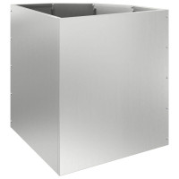 Produktbild för Hörnställning Silver 45 x 45 x 50 cm Galvaniserat stål