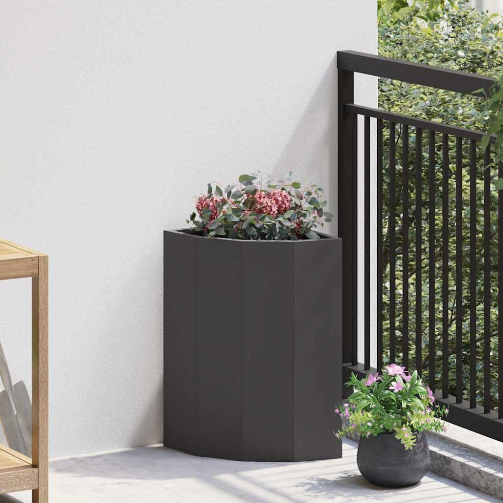 Produktbild för Hörnställning Svart 30 x 30 x 50 cm Stål