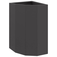 Produktbild för Hörnställning Svart 30 x 30 x 50 cm Stål