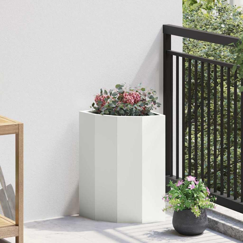 Produktbild för Hörnställning Vit 30 x 30 x 50 cm Stål