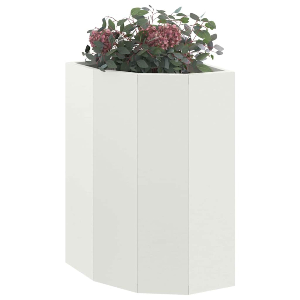 Produktbild för Hörnställning Vit 30 x 30 x 50 cm Stål