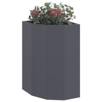 Produktbild för Hörnställning Antracit 30 x 30 x 50 cm Stål