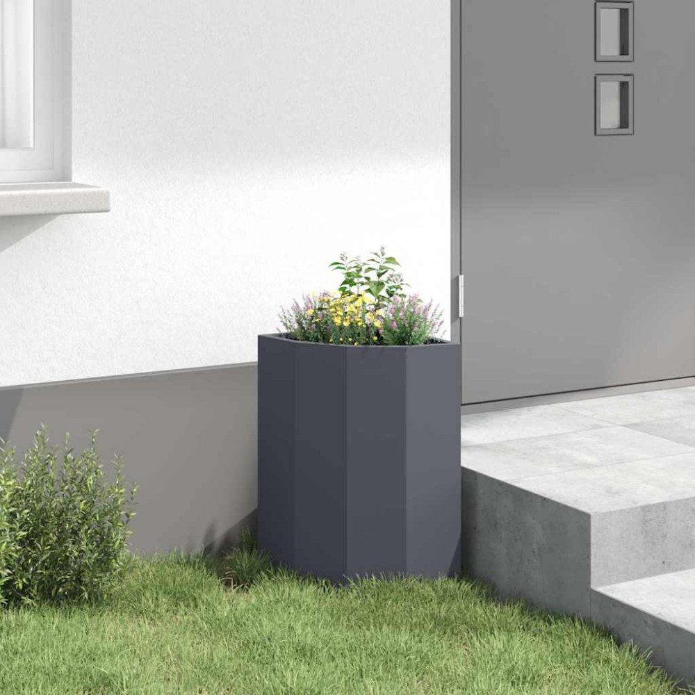 Produktbild för Hörnställning Antracit 30 x 30 x 50 cm Stål