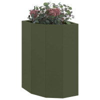 Produktbild för Hörnställning Olivgrön 30 x 30 x 50 cm Stål