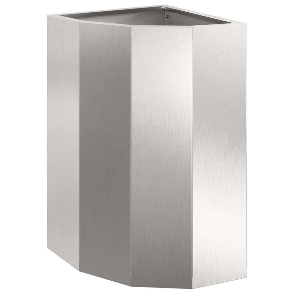 Produktbild för Hörnställning Silver 30 x 30 x 50 cm Rostfritt stål