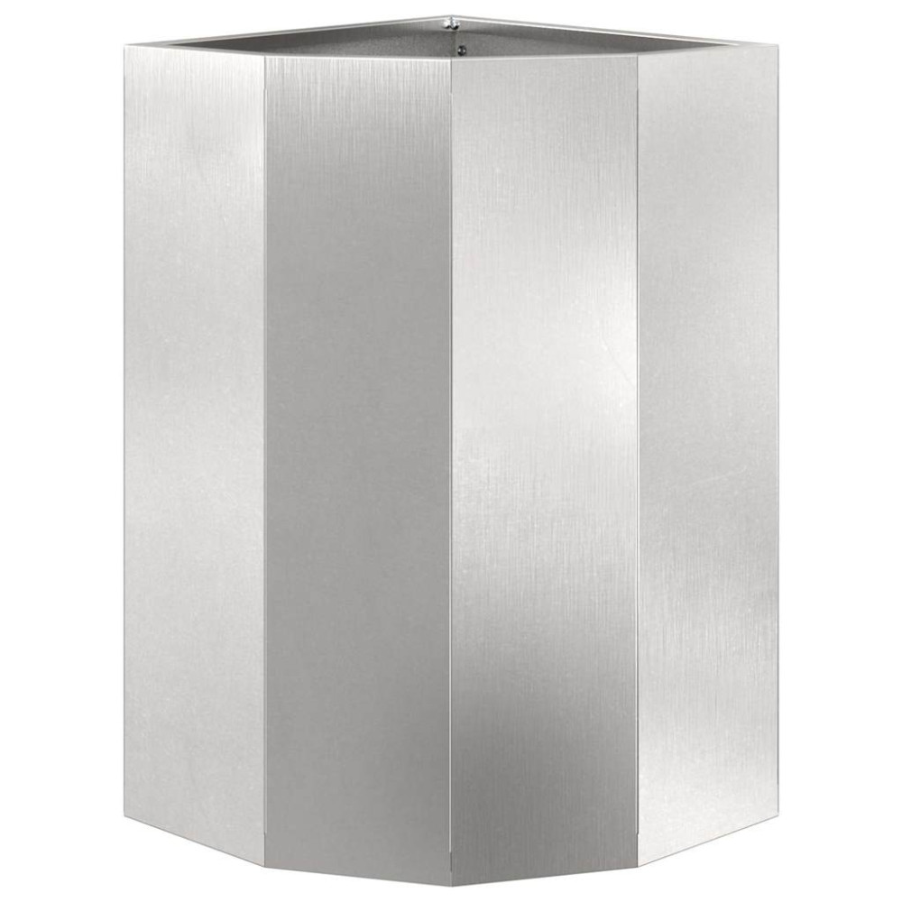 Produktbild för Hörnställning Silver 30 x 30 x 50 cm Rostfritt stål