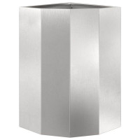 Produktbild för Hörnställning Silver 30 x 30 x 50 cm Rostfritt stål