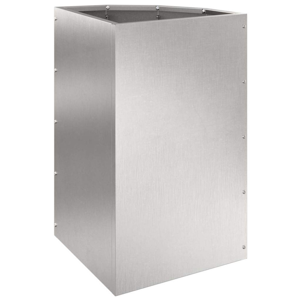 Produktbild för Hörnställning Silver 30 x 30 x 50 cm Rostfritt stål