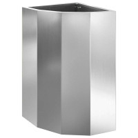 Produktbild för Hörnställning Silver 30 x 30 x 50 cm Galvaniserat stål