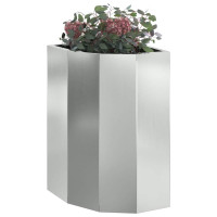 Produktbild för Hörnställning Silver 30 x 30 x 50 cm Galvaniserat stål