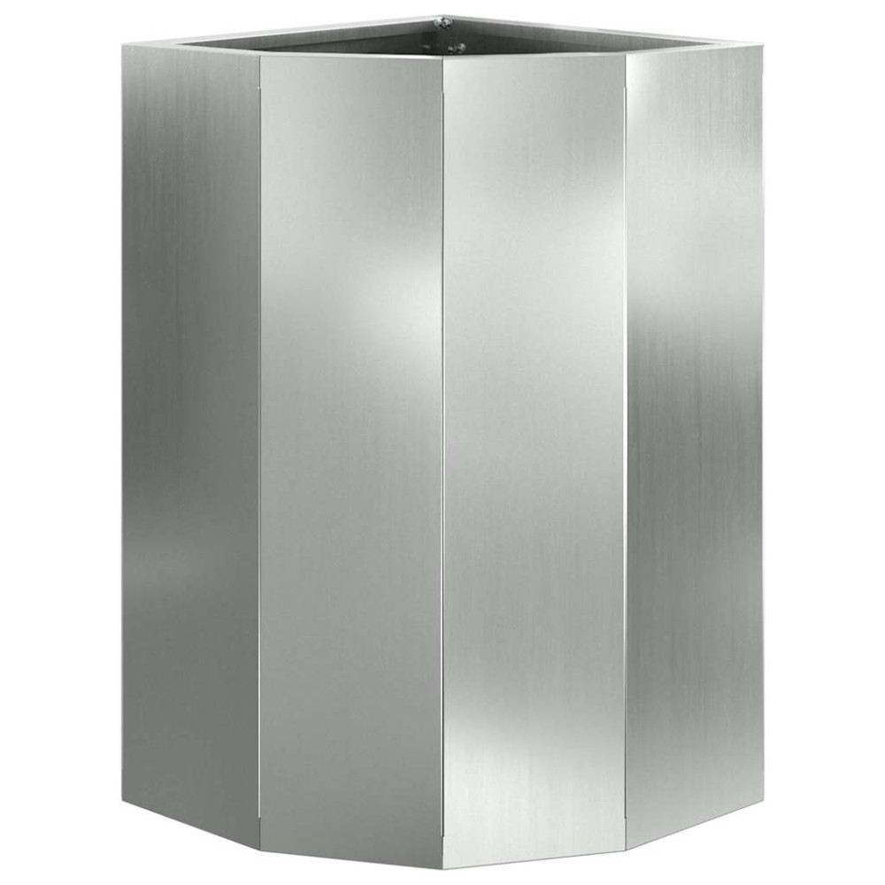 Produktbild för Hörnställning Silver 30 x 30 x 50 cm Galvaniserat stål