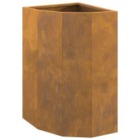 Produktbild för Hörnställning Rostig 30 x 30 x 50 cm cortenstål