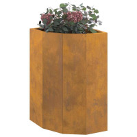 Produktbild för Hörnställning Rostig 30 x 30 x 50 cm cortenstål