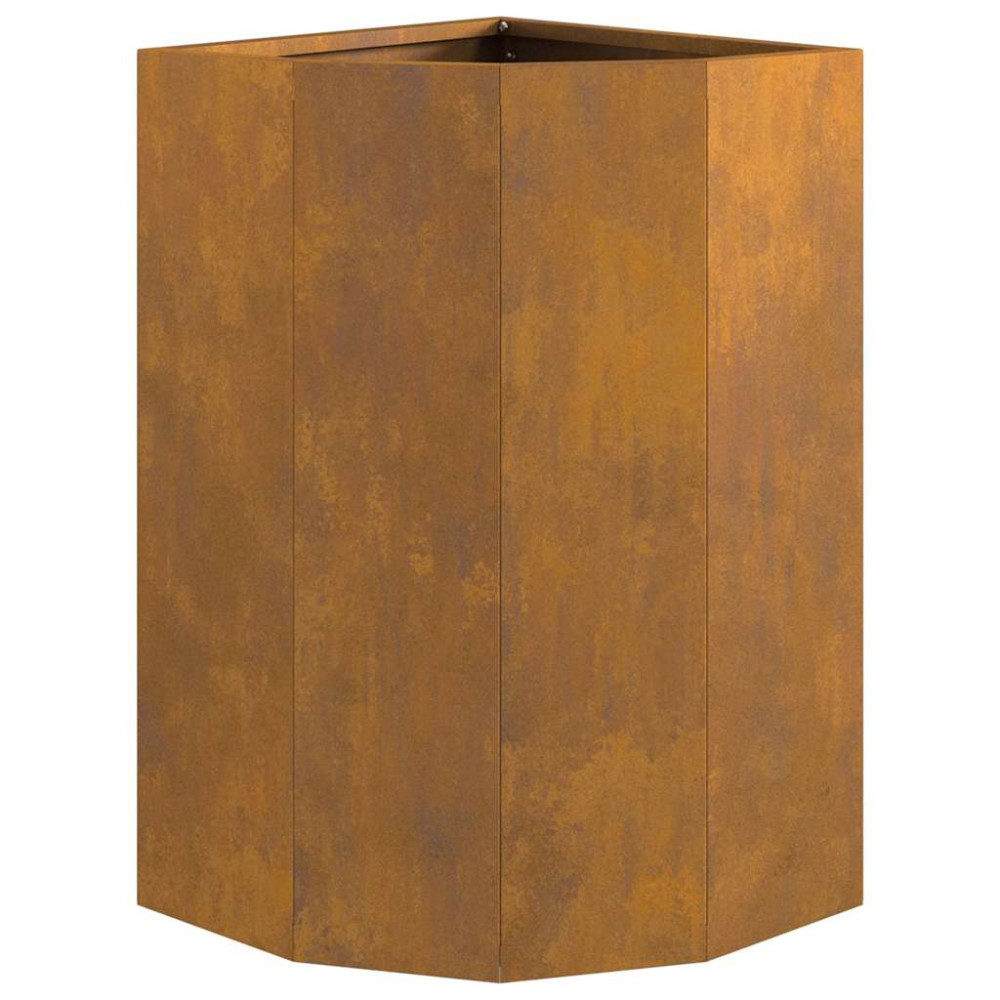 Produktbild för Hörnställning Rostig 30 x 30 x 50 cm cortenstål