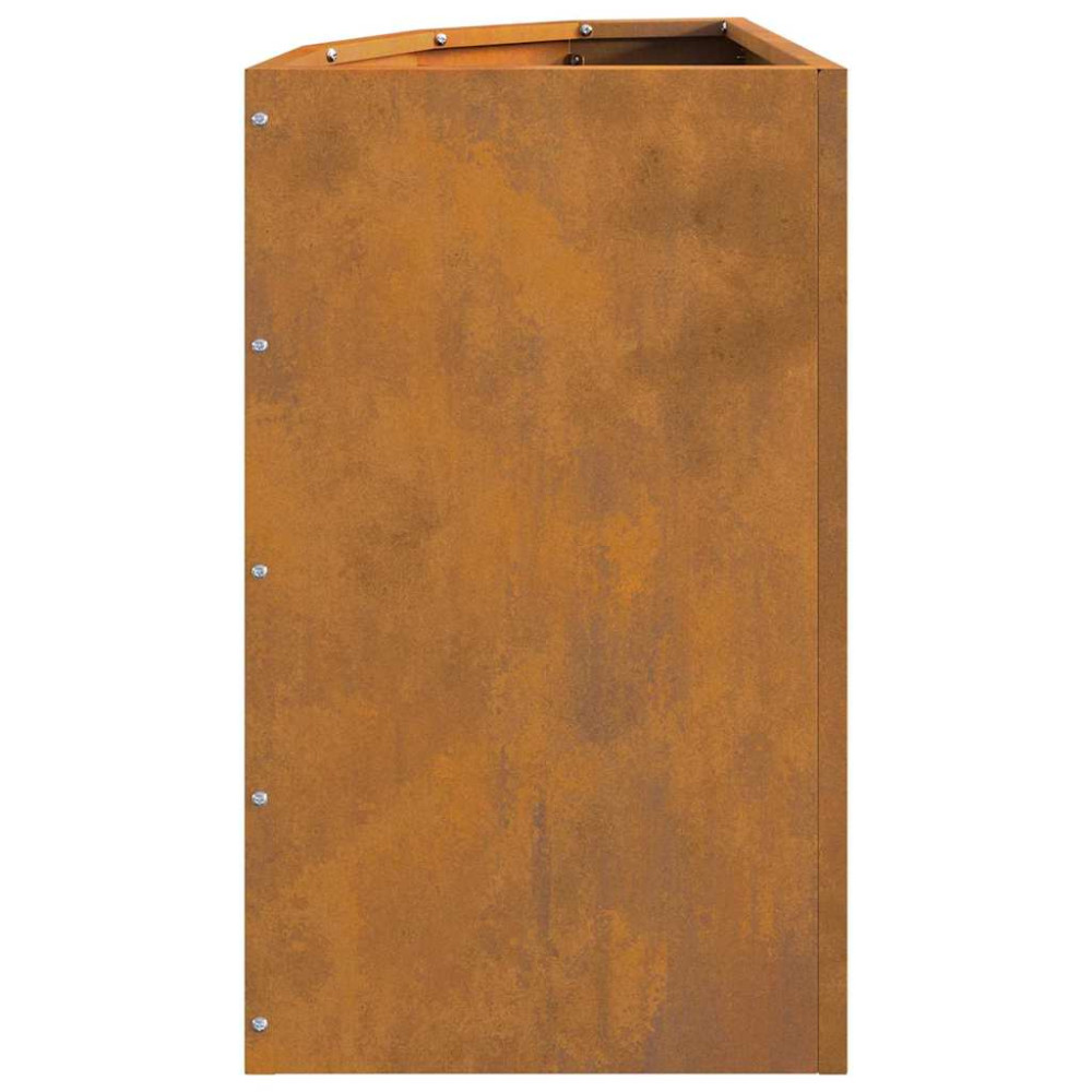 Produktbild för Hörnställning Rostig 30 x 30 x 50 cm cortenstål