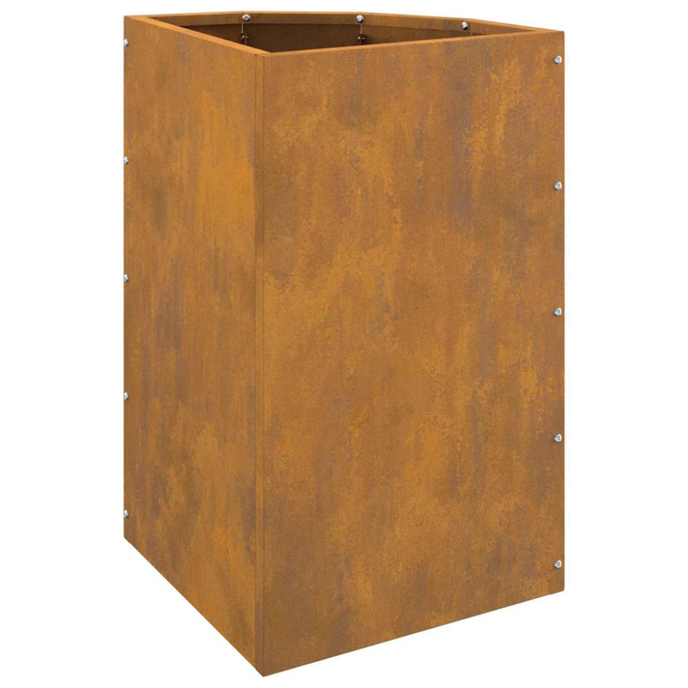 Produktbild för Hörnställning Rostig 30 x 30 x 50 cm cortenstål