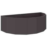 Produktbild för Planteringskärl Svart 120 x 60 x 35 cm Stål