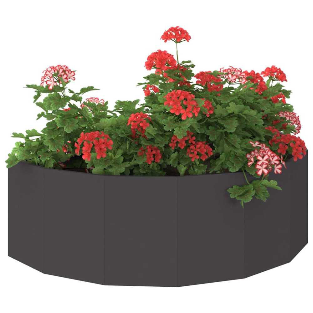 Produktbild för Planteringskärl Svart 120 x 60 x 35 cm Stål
