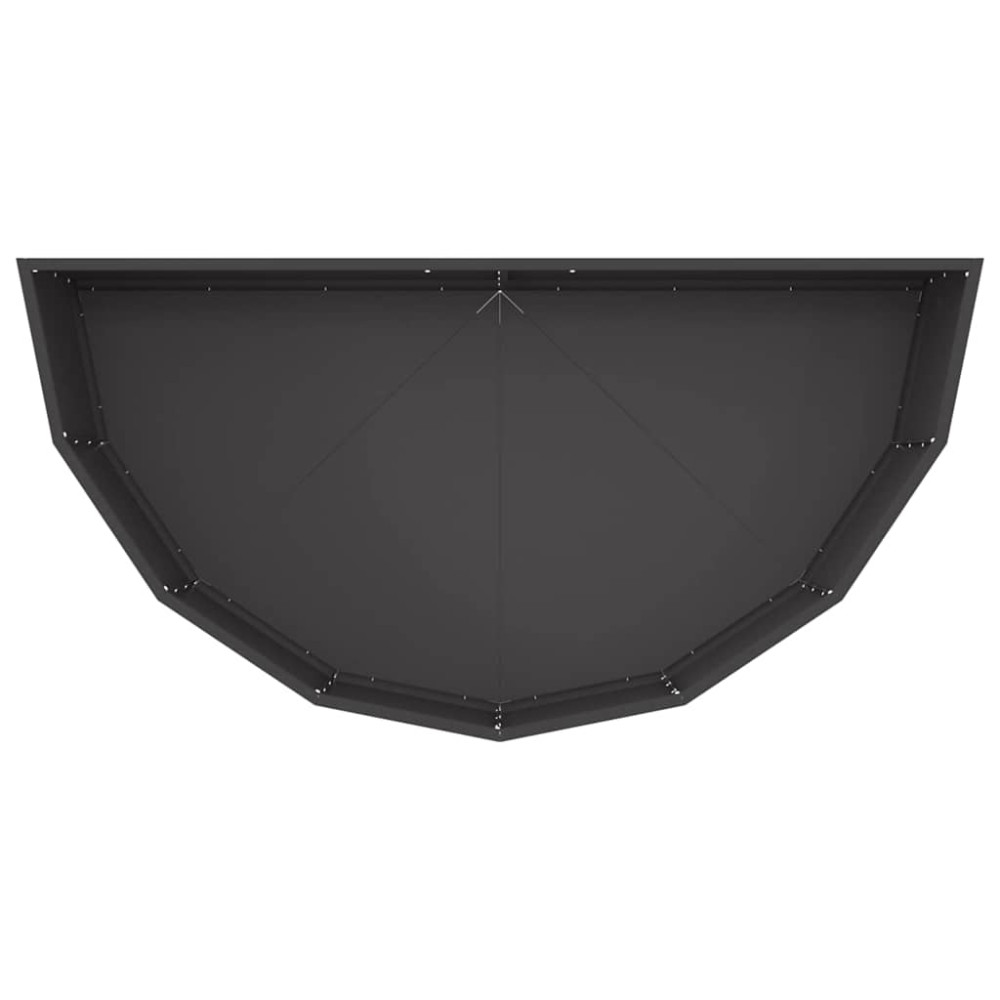 Produktbild för Planteringskärl Svart 120 x 60 x 35 cm Stål