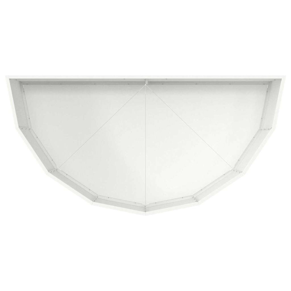 Produktbild för Planteringskärl Vit 120 x 60 x 35 cm Stål