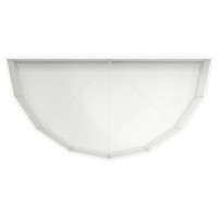 Produktbild för Planteringskärl Vit 120 x 60 x 35 cm Stål