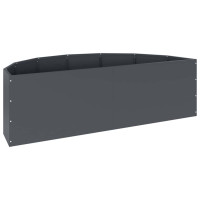 Produktbild för Planteringskärl Antracit 120 x 60 x 35 cm Stål