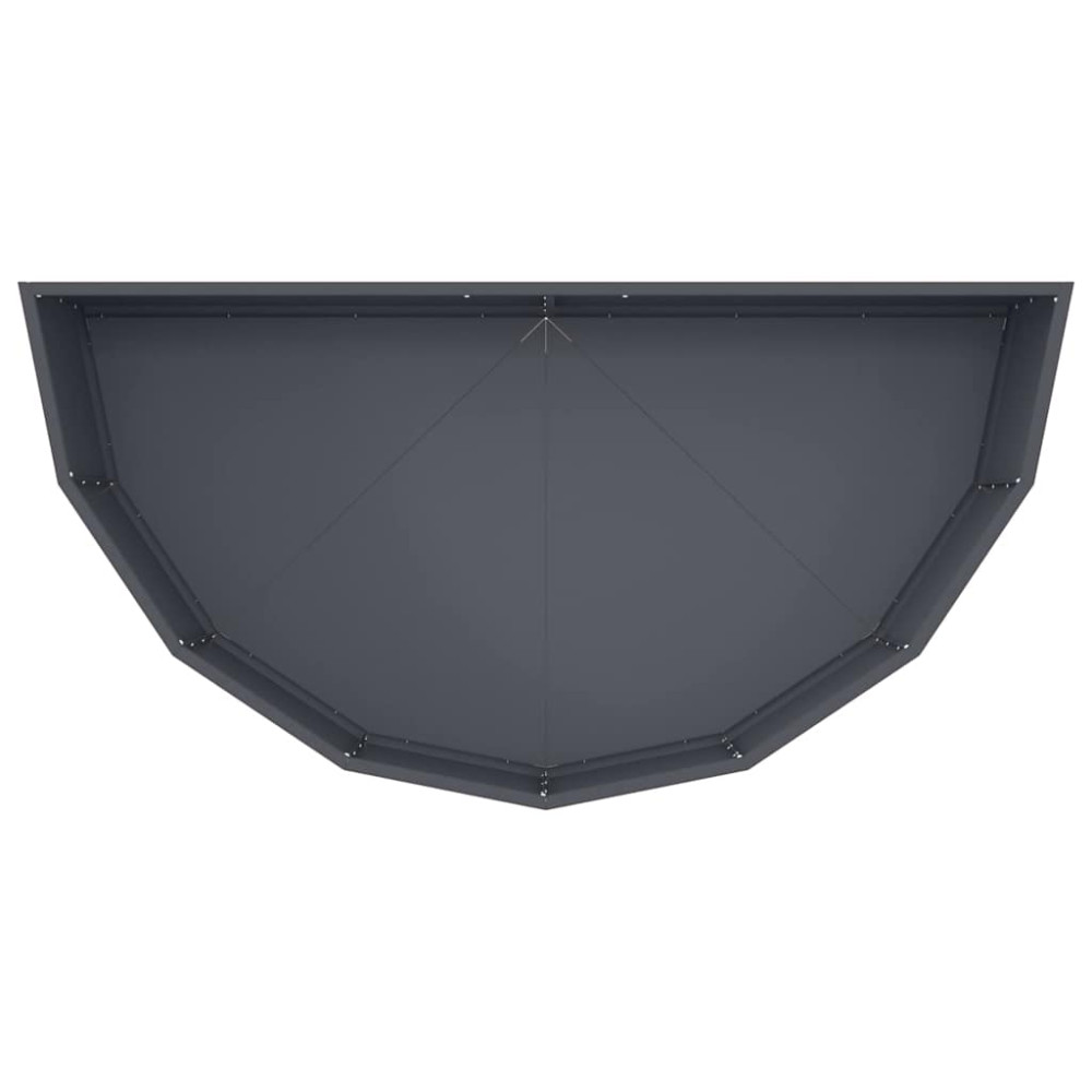 Produktbild för Planteringskärl Antracit 120 x 60 x 35 cm Stål