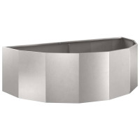 Produktbild för Planteringskärl Silver 120 x 60 x 35 cm Rostfritt stål