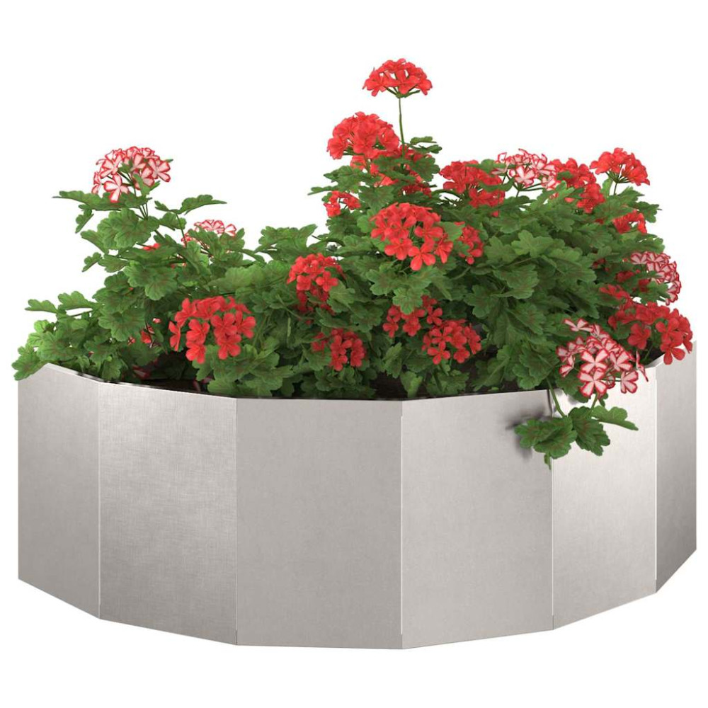 Produktbild för Planteringskärl Silver 120 x 60 x 35 cm Rostfritt stål