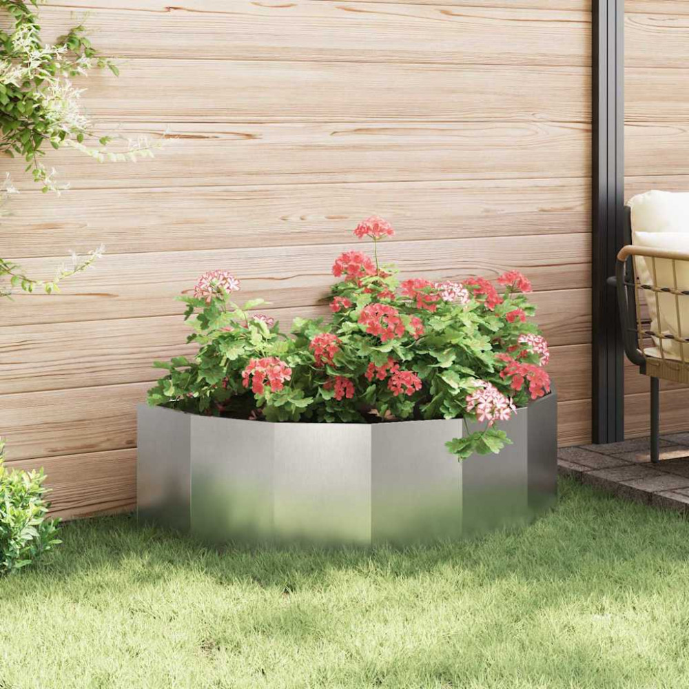 Produktbild för Planteringskärl Silver 120 x 60 x 35 cm Rostfritt stål
