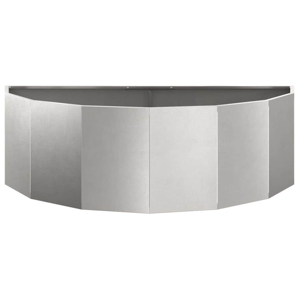 Produktbild för Planteringskärl Silver 120 x 60 x 35 cm Rostfritt stål