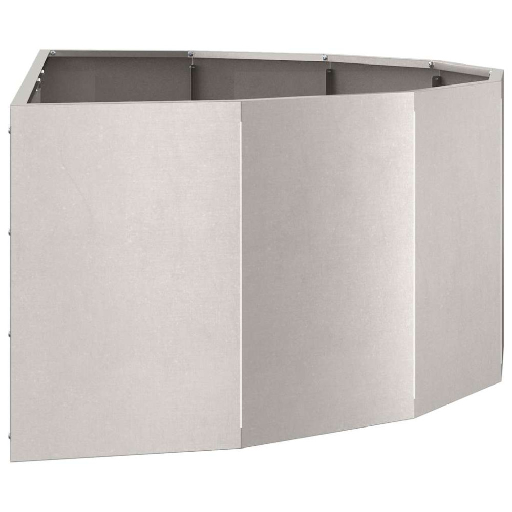 Produktbild för Planteringskärl Silver 120 x 60 x 35 cm Rostfritt stål